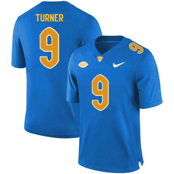 Men #9 DJ Turner Pitt Panthers College Football Jerseys Sale-Royal